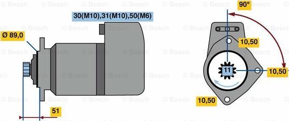 BOSCH 0 001 416 032 - Başlanğıc furqanavto.az