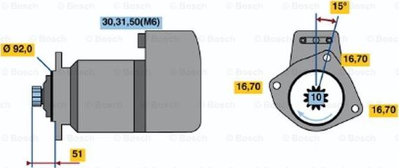 BOSCH 0 001 416 029 - Başlanğıc furqanavto.az