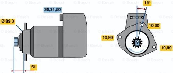 BOSCH 0 001 416 025 - Başlanğıc furqanavto.az