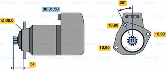 BOSCH 0 001 416 076 - Başlanğıc furqanavto.az