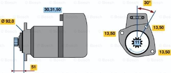 BOSCH 0 001 417 066 - Başlanğıc furqanavto.az