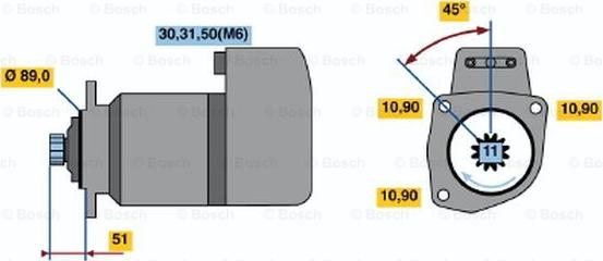 BOSCH 0 001 417 002 - Başlanğıc furqanavto.az