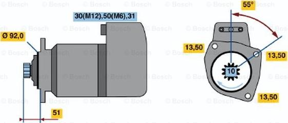 BOSCH 0 001 417 076 - Başlanğıc furqanavto.az