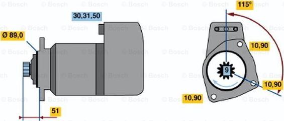 BOSCH 0 001 417 077 - Başlanğıc furqanavto.az