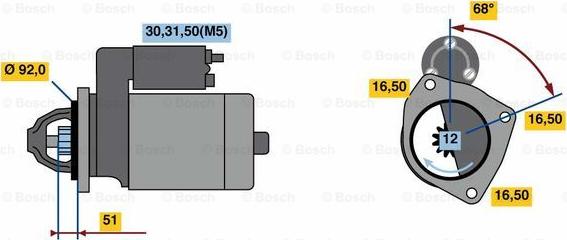 BOSCH 0 001 420 013 - Başlanğıc furqanavto.az