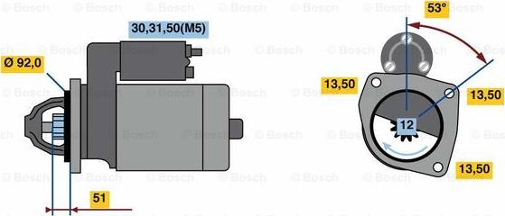 BOSCH 0 001 420 024 - Başlanğıc furqanavto.az