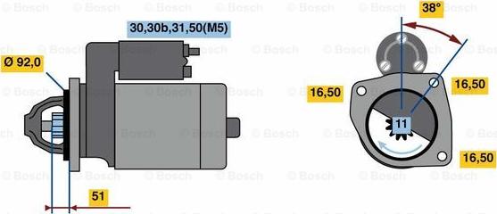 BOSCH 0 001 420 028 - Başlanğıc furqanavto.az