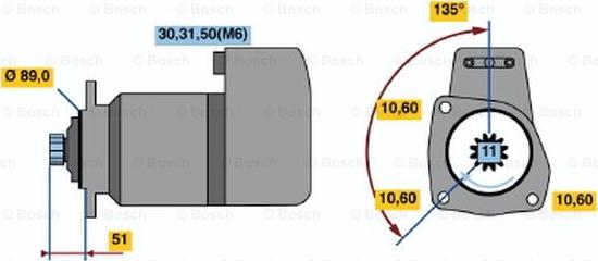 BOSCH 0 001 510 008 - Başlanğıc furqanavto.az