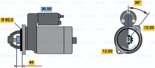 BOSCH 0 001 109 044 - Başlanğıc furqanavto.az