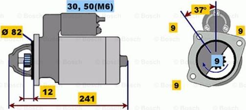 BOSCH 0 001 109 045 - Başlanğıc furqanavto.az