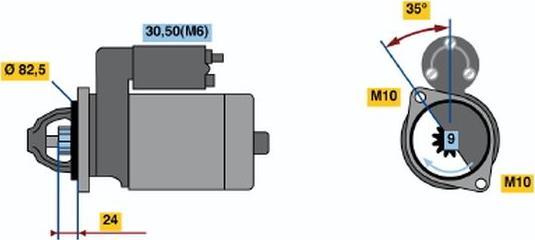 BOSCH 0001109042 - Başlanğıc furqanavto.az