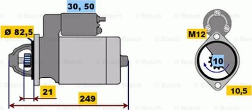 BOSCH 0 001 109 062 - Başlanğıc furqanavto.az