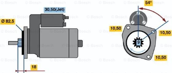 BOSCH 0 001 109 001 - Başlanğıc furqanavto.az