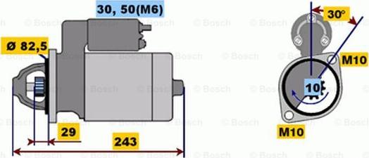 BOSCH 0 001 109 036 - Başlanğıc furqanavto.az