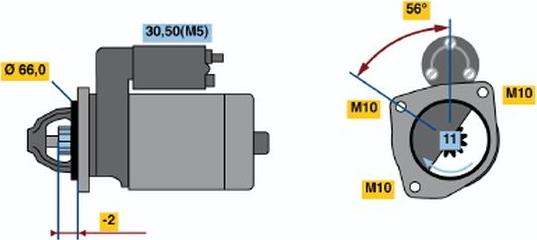 BOSCH 0 001 109 026 - Başlanğıc furqanavto.az