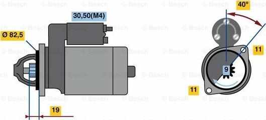 BOSCH 0 001 109 356 - Başlanğıc furqanavto.az