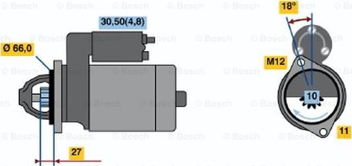 BOSCH 0 001 109 361 - Başlanğıc furqanavto.az