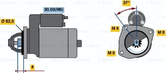 BOSCH 0 001 109 332 - Başlanğıc furqanavto.az