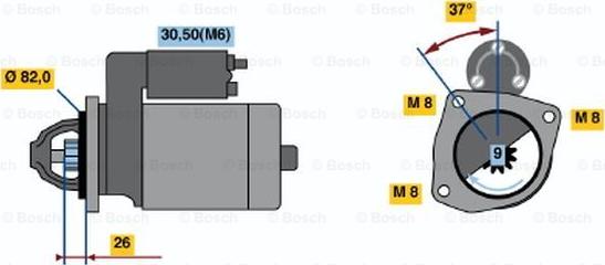 BOSCH 0 001 109 334 - Başlanğıc furqanavto.az