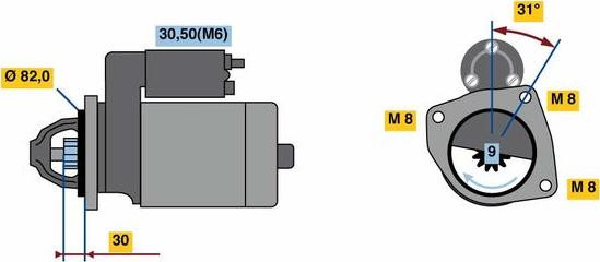 BOSCH 0 001 109 371 - Başlanğıc furqanavto.az