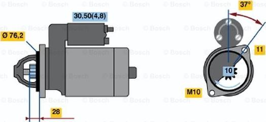 BOSCH 0 001 109 258 - Başlanğıc furqanavto.az