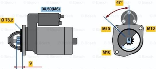 BOSCH 0 001 109 340 - Başlanğıc furqanavto.az