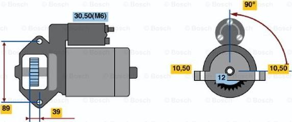 BOSCH 0 001 109 205 - Başlanğıc furqanavto.az