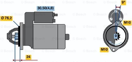 BOSCH 0 001 109 288 - Başlanğıc furqanavto.az