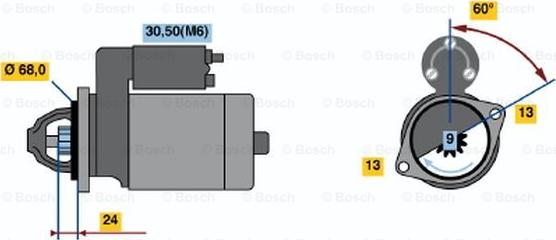 BOSCH 0 001 106 019 - Başlanğıc furqanavto.az