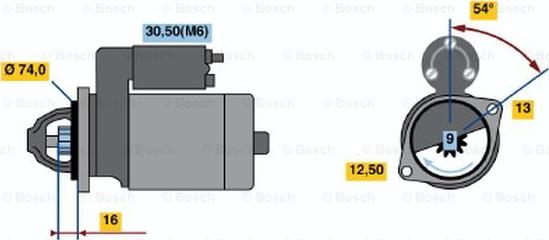 BOSCH 0 001 106 018 - Başlanğıc furqanavto.az