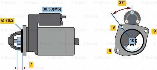 BOSCH 0 001 108 450 - Başlanğıc furqanavto.az