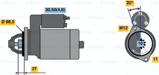 BOSCH 0 001 108 415 - Başlanğıc furqanavto.az