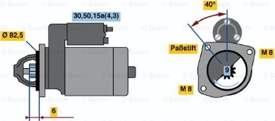 BOSCH 0 001 108 089 - Başlanğıc furqanavto.az