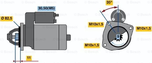 BOSCH 0 001 108 070 - Başlanğıc furqanavto.az