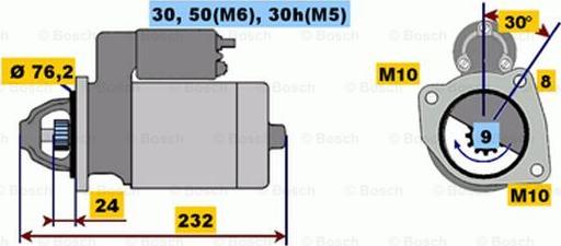 BOSCH 0 001 108 190 - Başlanğıc furqanavto.az