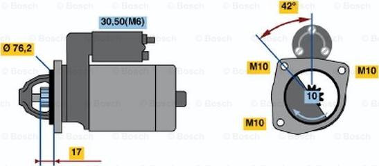 BOSCH 0 001 108 140 - Başlanğıc furqanavto.az