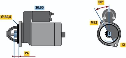 BOSCH 0 001 108 147 - Başlanğıc furqanavto.az