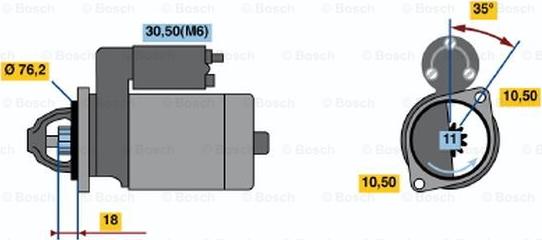 BOSCH 0 001 108 168 - Başlanğıc furqanavto.az