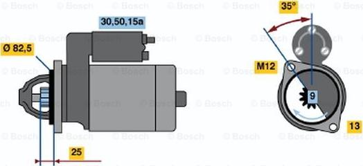 BOSCH 0 001 108 101 - Başlanğıc furqanavto.az