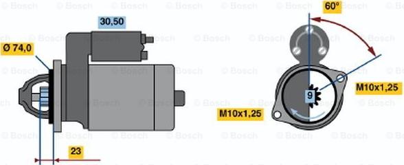 BOSCH 0 001 108 118 - Başlanğıc furqanavto.az