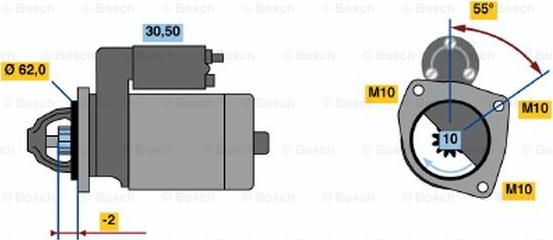 BOSCH 0 986 016 930 - Başlanğıc furqanavto.az