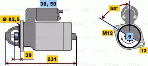 BOSCH 0 001 108 174 - Başlanğıc furqanavto.az