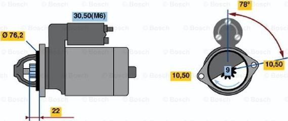 BOSCH 0 001 108 178 - Başlanğıc furqanavto.az