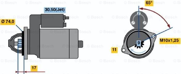 BOSCH 0 001 107 448 - Başlanğıc furqanavto.az