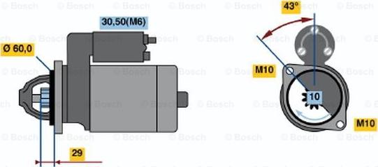 BOSCH 0 001 107 461 - Başlanğıc furqanavto.az