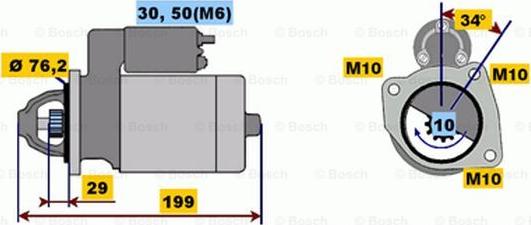 BOSCH 0 001 107 407 - Başlanğıc furqanavto.az