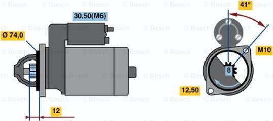 BOSCH 0 001 107 431 - Başlanğıc furqanavto.az