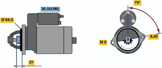 BOSCH 0 001 107 437 - Başlanğıc furqanavto.az