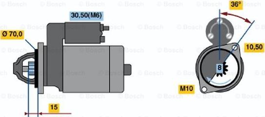 BOSCH 0 001 107 092 - Başlanğıc furqanavto.az