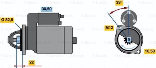 BOSCH 0 001 107 044 - Başlanğıc furqanavto.az